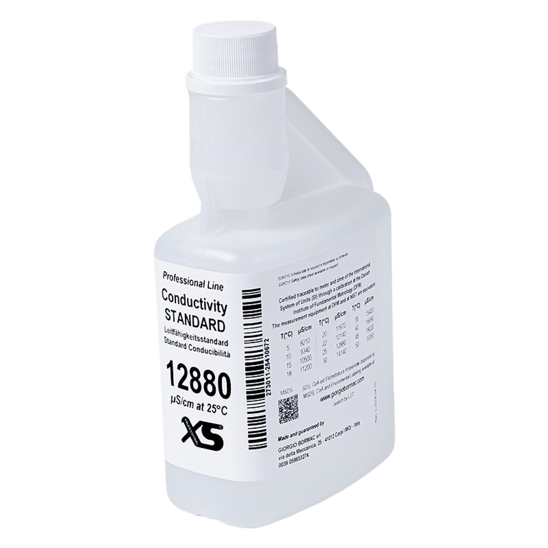 1X500ml XS Professional 12880 µS/cm ±1%/ 25°C, with certificate of DFM/D ANAK