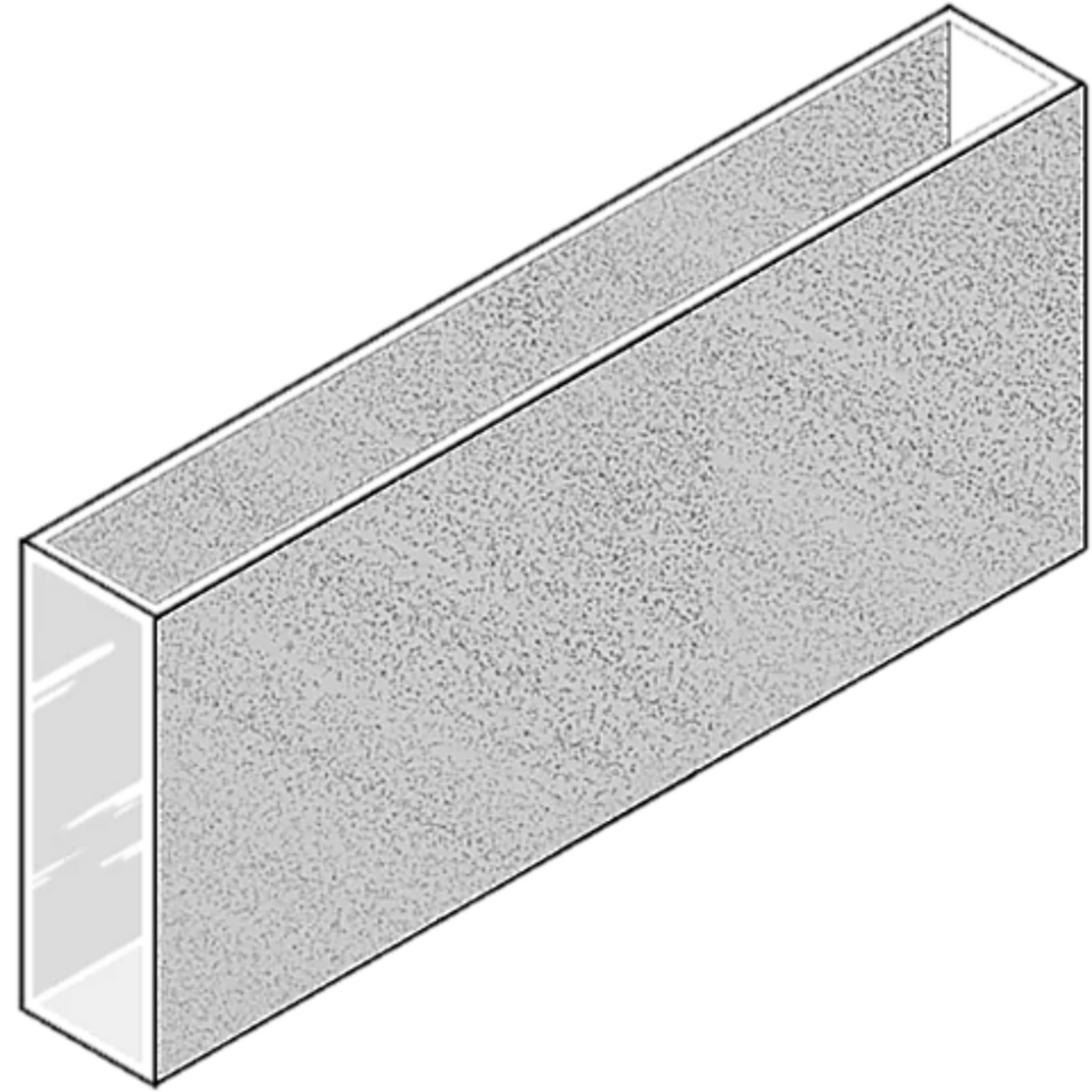 Square cuvettes, optical glass, 100mm. Set  of 4pcs