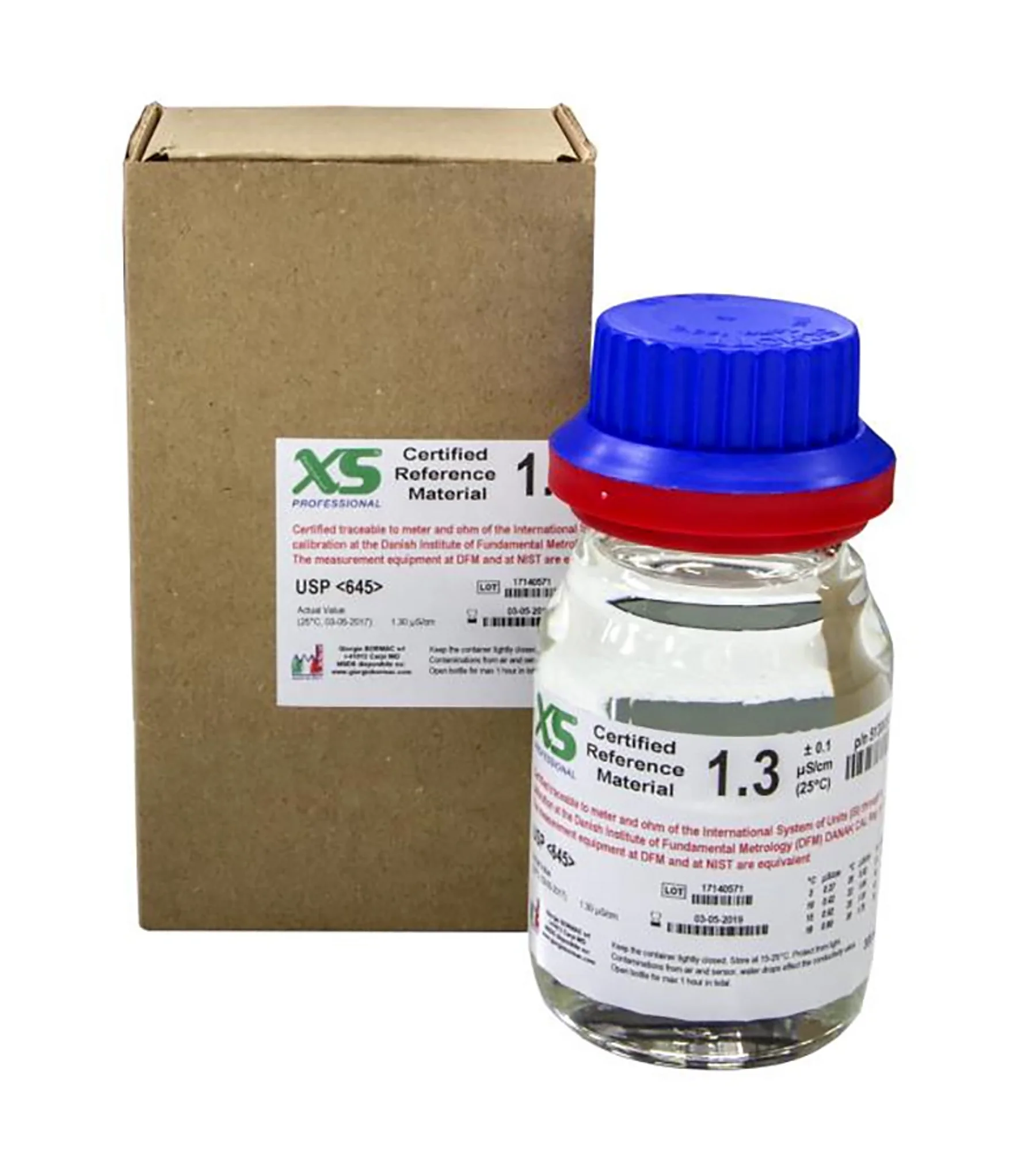 1x280ml XS Professional 1.3 ±0.1µS/cm/25° C, with certificate of DFM/DAN AK