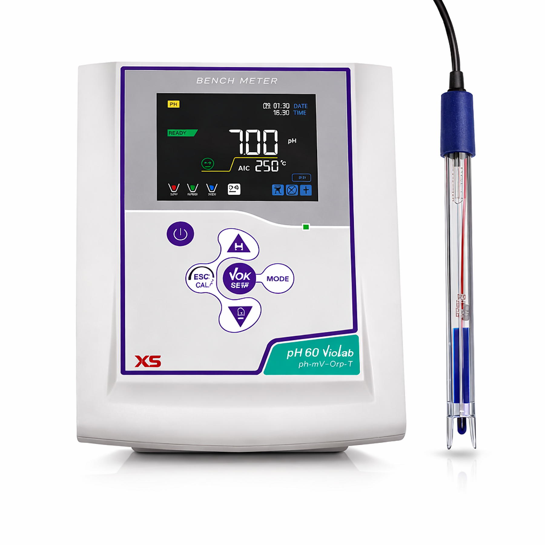 XS pH 60 VioLab Bench pHmeter - Electrode 201 T