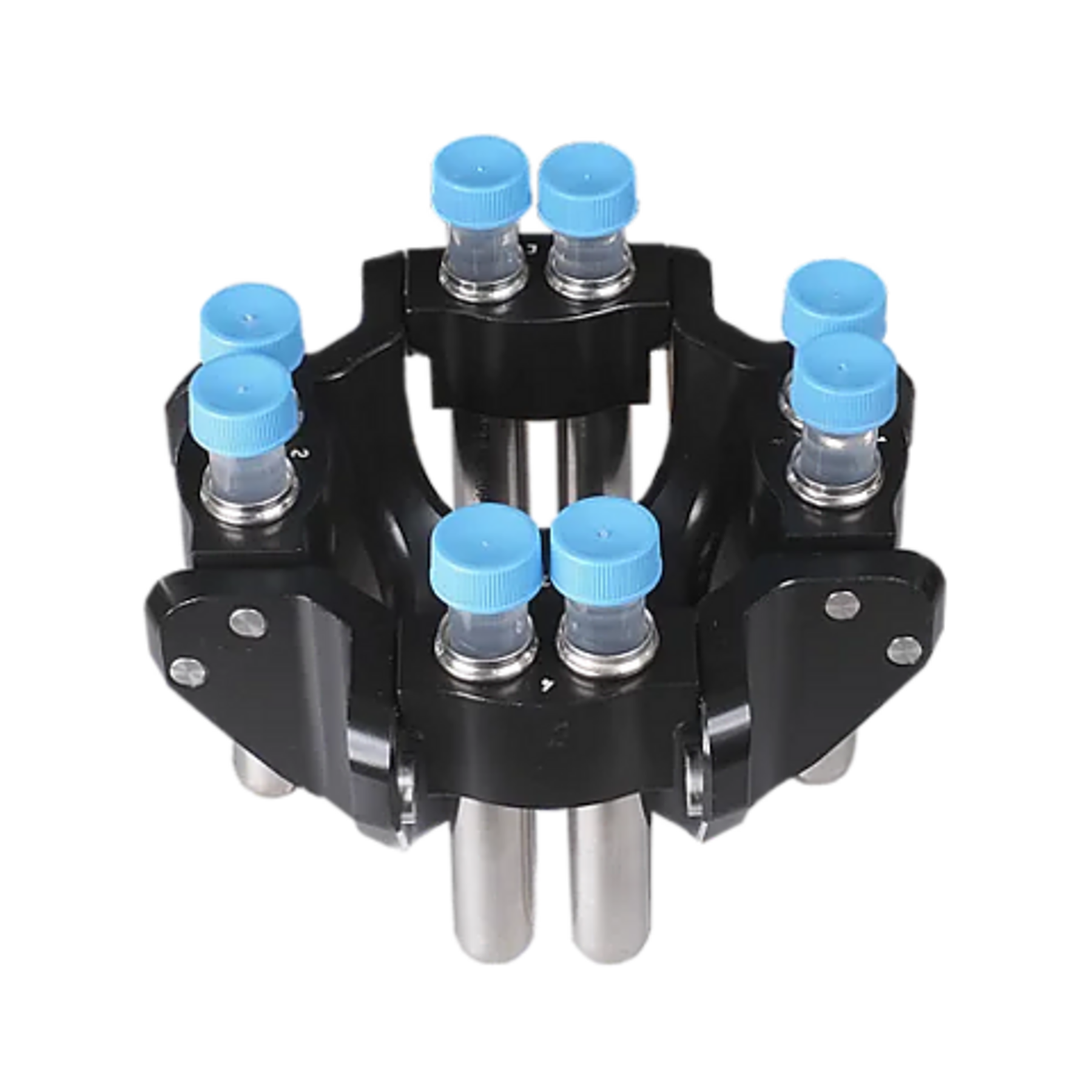 Hybrid swing out rotor complete with 15 ml and 50 ml carriers (set of 4), including test tube holders and tube caps