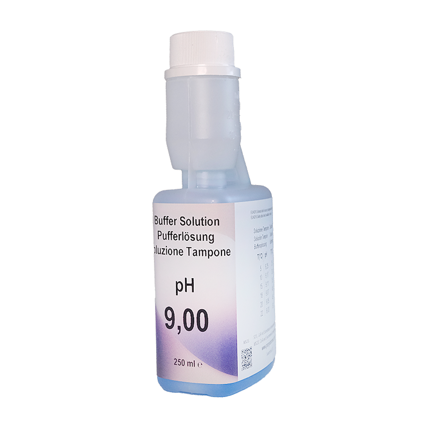1X250ml XS Solution pH 9.00 ±0.02/25°C ( blue), with certificate traceab le to NIST